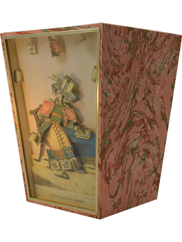 The Circulating Library Diorama Cartonnage Waste Paper Basket