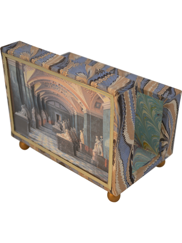 Hermitage First Room of Sculpture Diorama Cartonnage Letter Holder