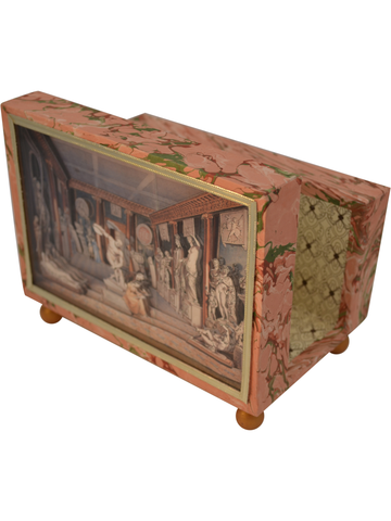 Dining room of Charles Townley Diorama Cartonnage Letter Holder