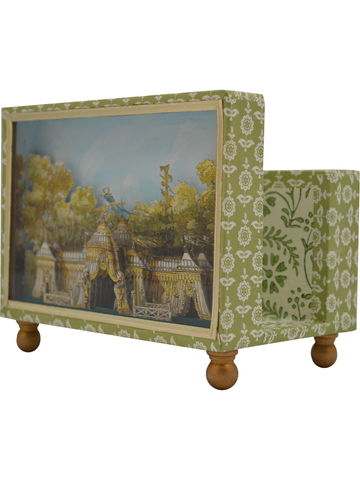 Haga Park Diorama Cartonnage Letter Holder in Green