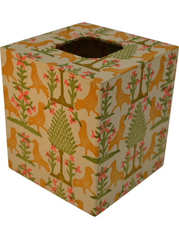 Tissue Box Cover in Siena Italian Paper