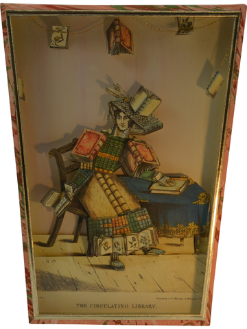 The Circulating Library Diorama Cartonnage Waste Paper Basket