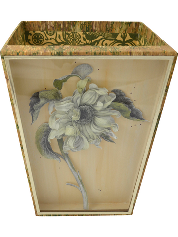 Sunflower Diorama Cartonnage Waste Paper Basket