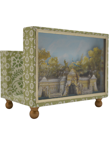 Haga Park Diorama Cartonnage Letter Holder in Green