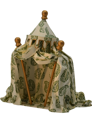 Haga Park Tent in Green Paisley Italian Paper