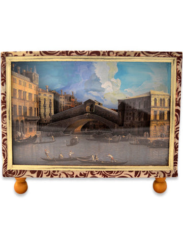Rialto Bridge Canaletto Diorama Cartonnage